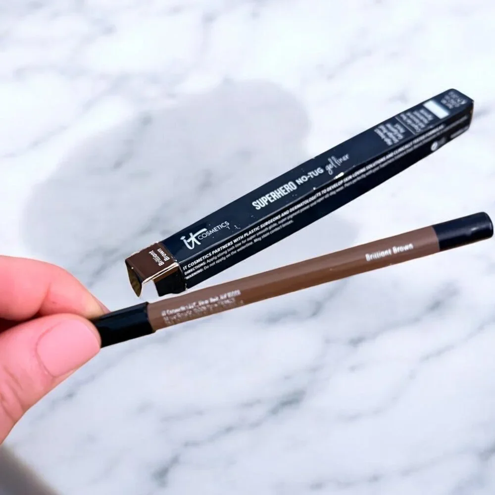 IT Cosmetics NEW Superhero No-Tug Gel Eyeliner in Brilliant Brown Shade